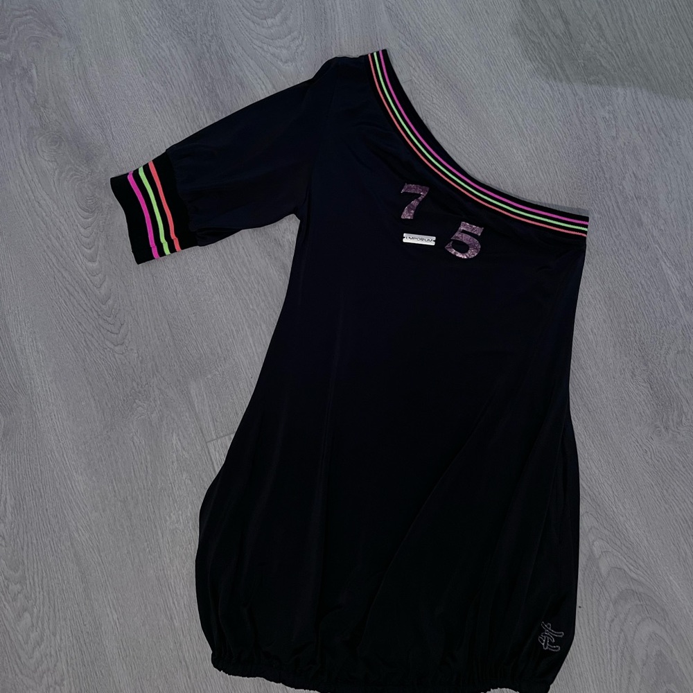 Emporium Black & Neon Fancy Short Dress